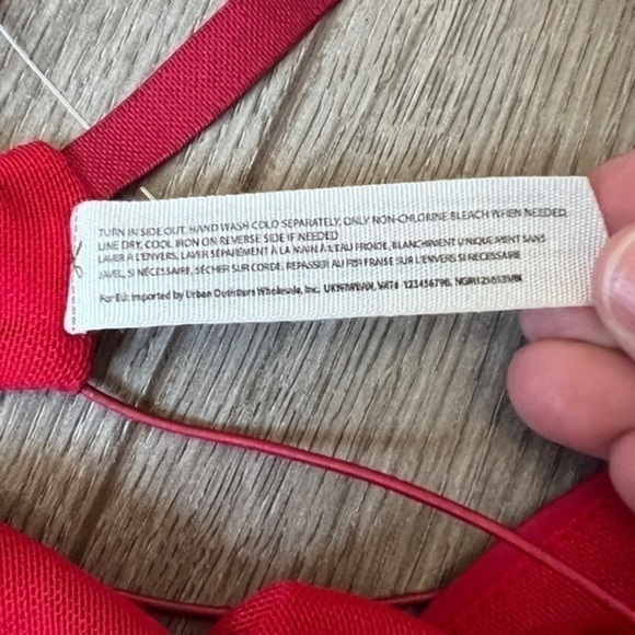 Free People This Way Bra  In Red Size Extra Large - Picture 11 of 16